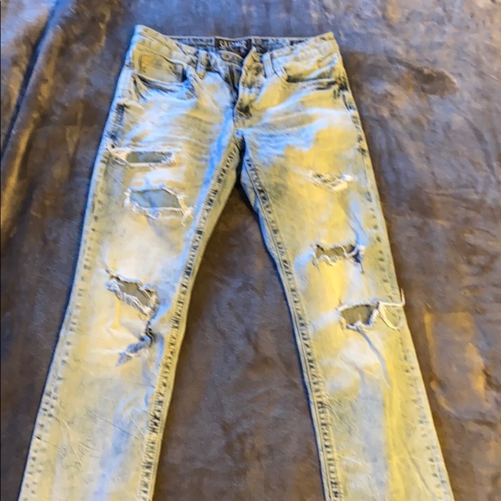 Men’s size 30R salvage buckle jeans